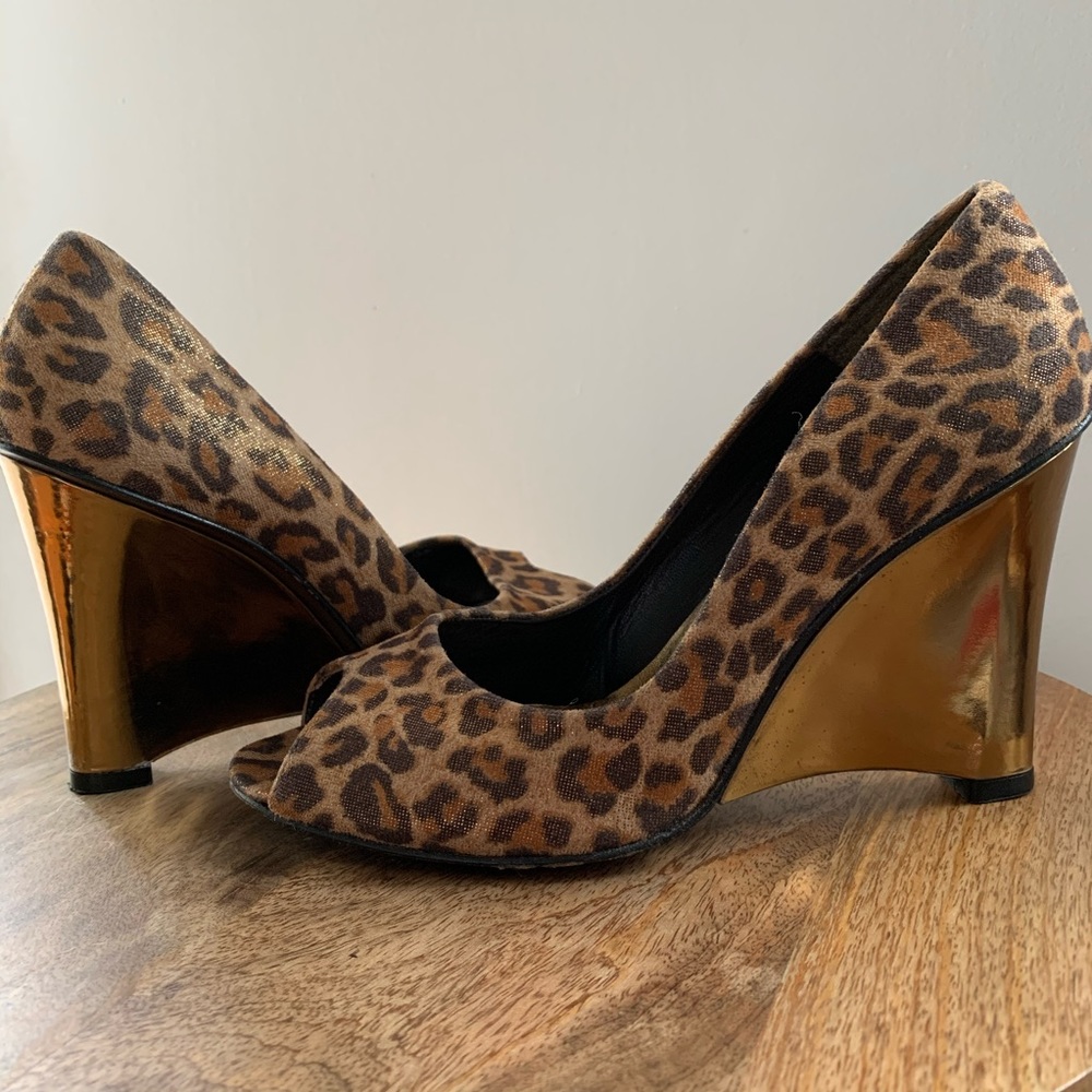 Stuart Weitzman Cheetah Print Wedges - image 6
